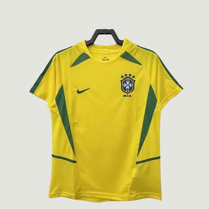 Brésil - Maillot Rétro 2002 - Jaune,Vert - Covred