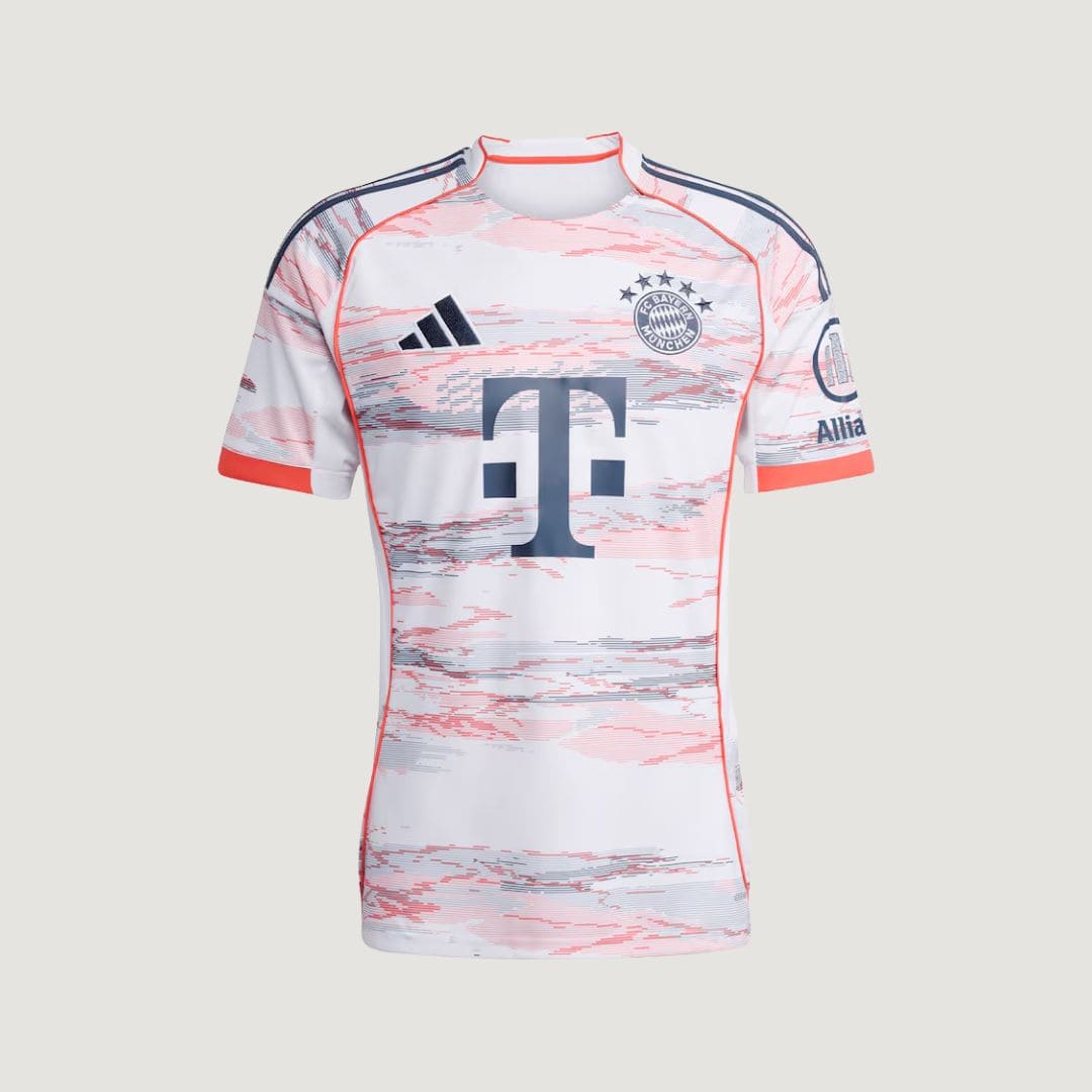 Bayern Munich – Maillot Extérieur 2025/2026 – Blanc, Rouge - Covred