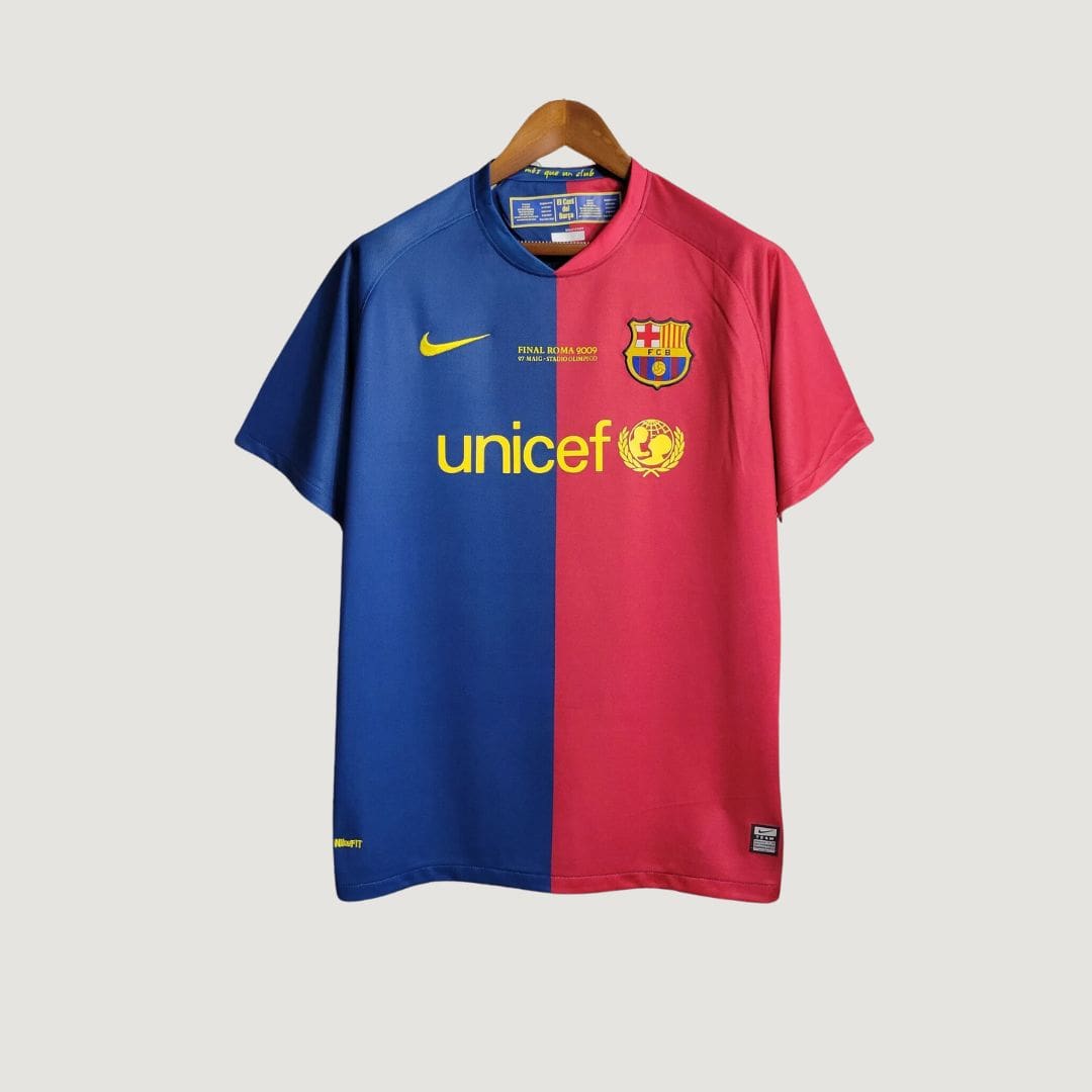 FC Barcelone - Maillot Rétro 08/09 - Bleu, Rouge - Covred