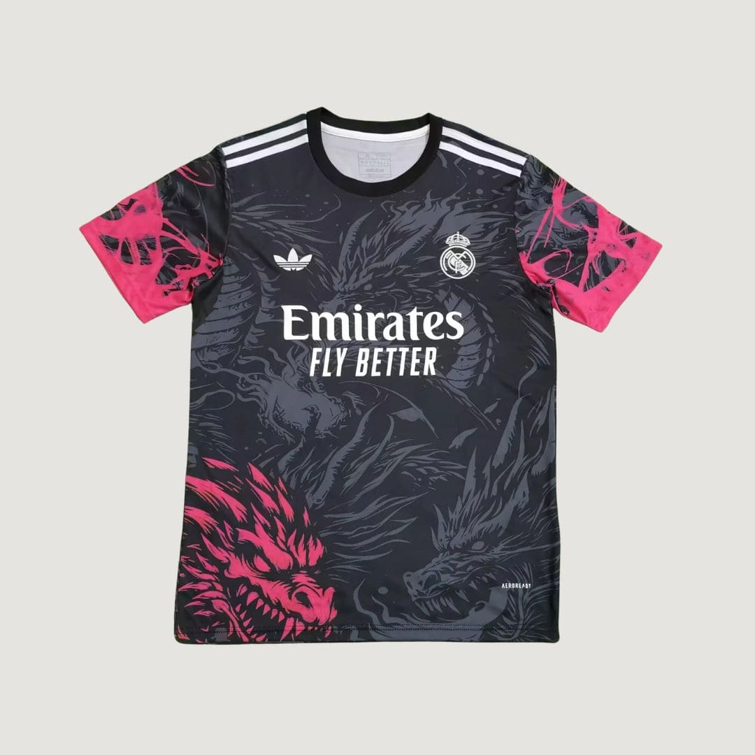 Real Madrid - Maillot concept - Dragons Noir, Rouge - Covred