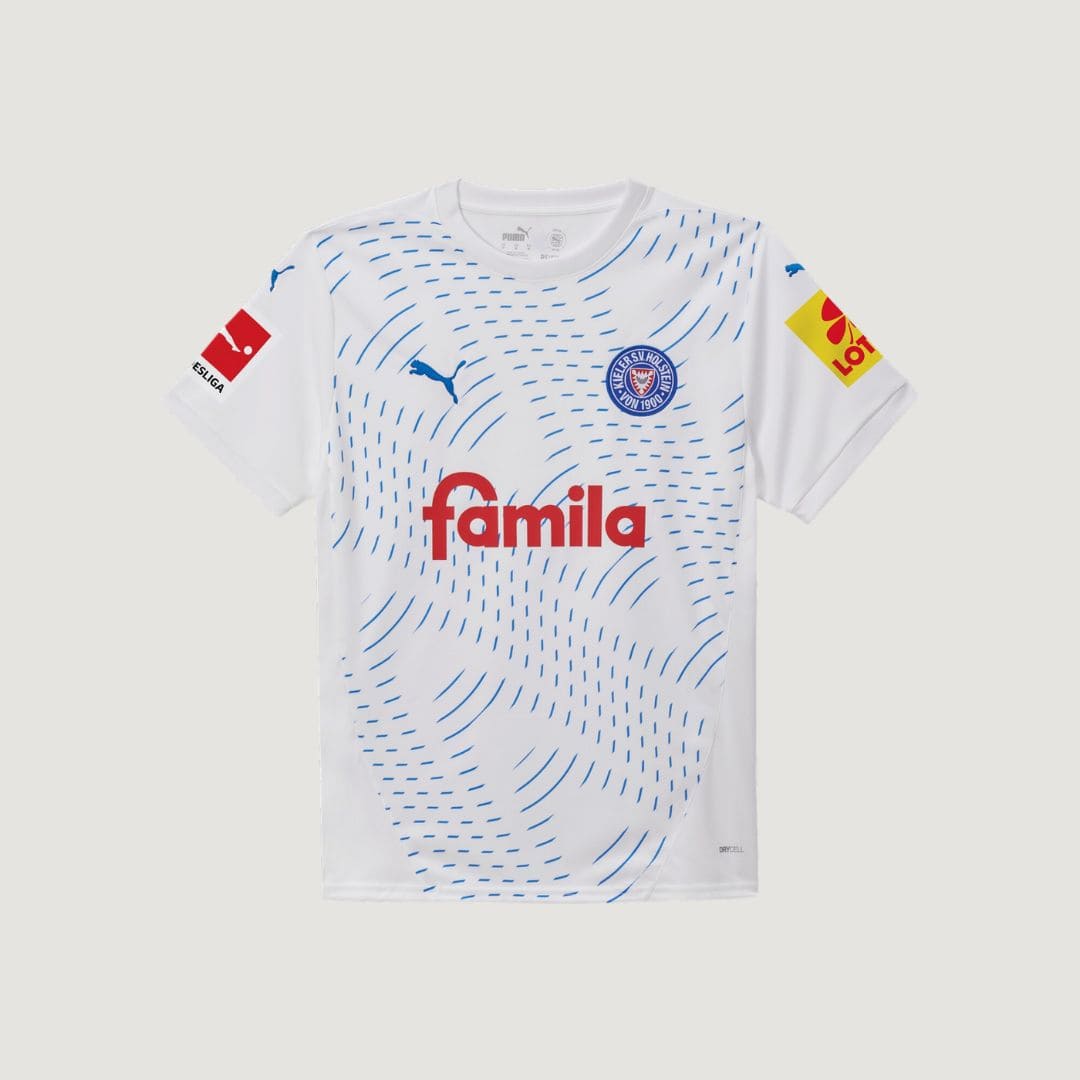 Holstein Kiel - Maillot Extérieur 24-25 - Blanc, Bleu - Covred