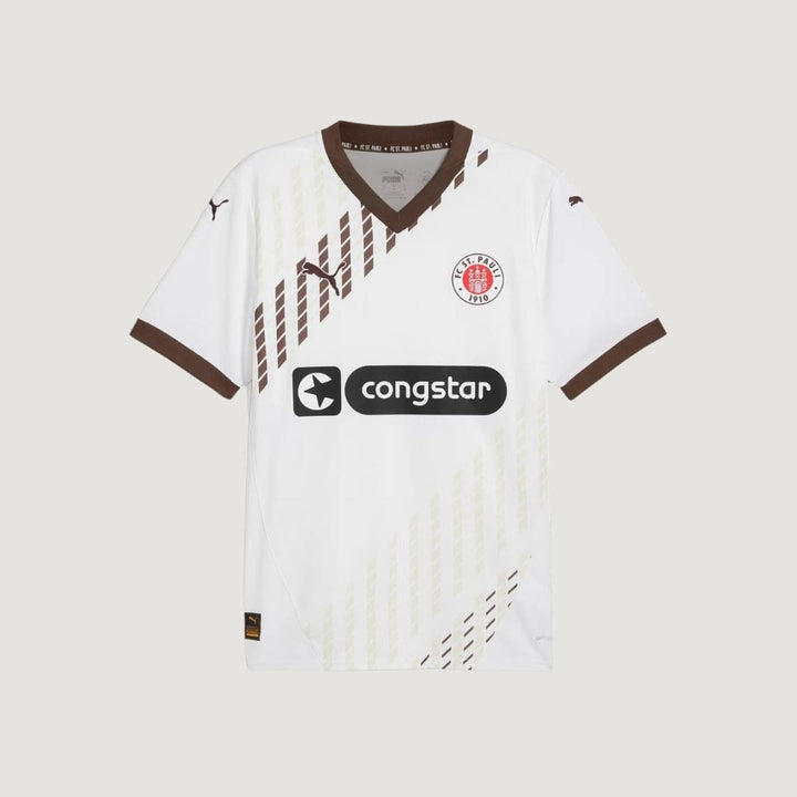 FC St. Pauli - Maillot Extérieur 24-25 - Blanc, Marron - Covred