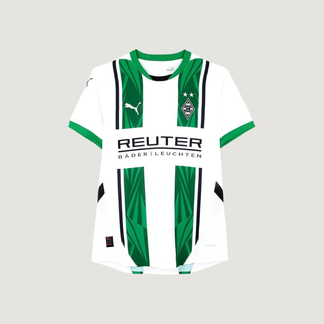 Borussia Mönchengladbach - Maillot Domicile 24/25 - Blanc, Vert - Covred