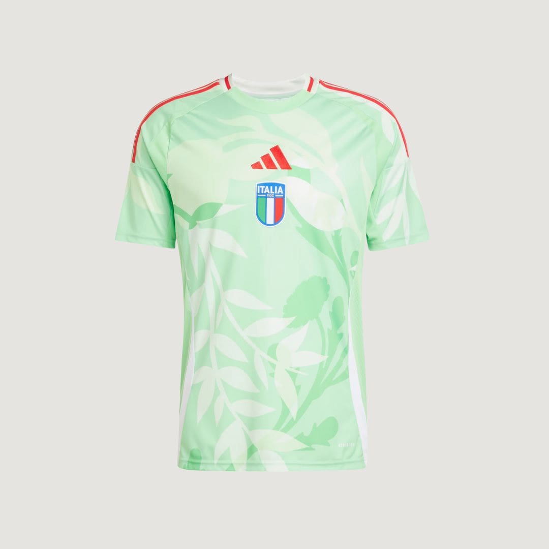Italie – Maillot Extérieur 2025/26 (Équipe Féminine) – Vert Clair, Blanc & Rouge - Covred