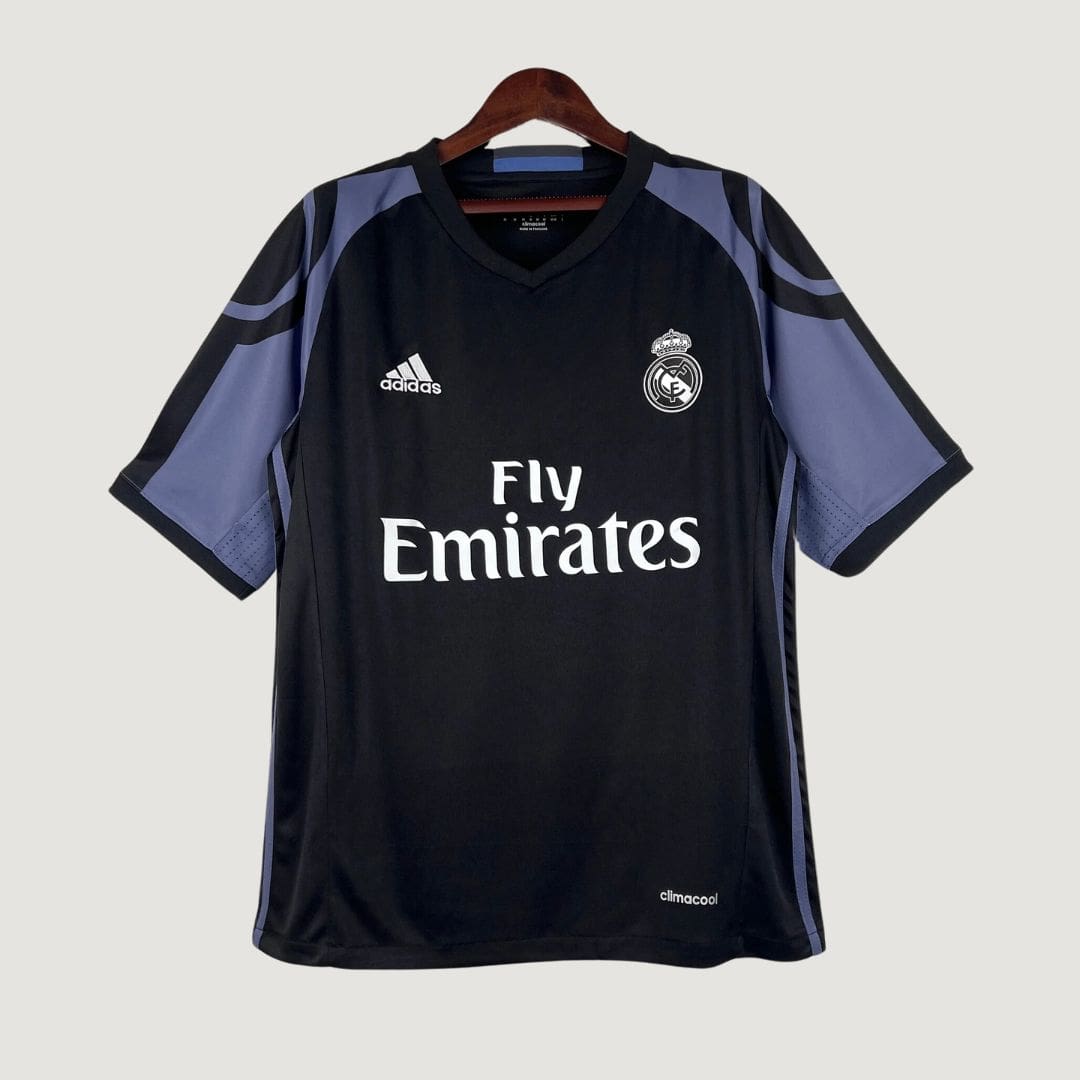 Real Madrid - Maillot Retro extérieur 2016/2017 - Noir, Violet - Covred