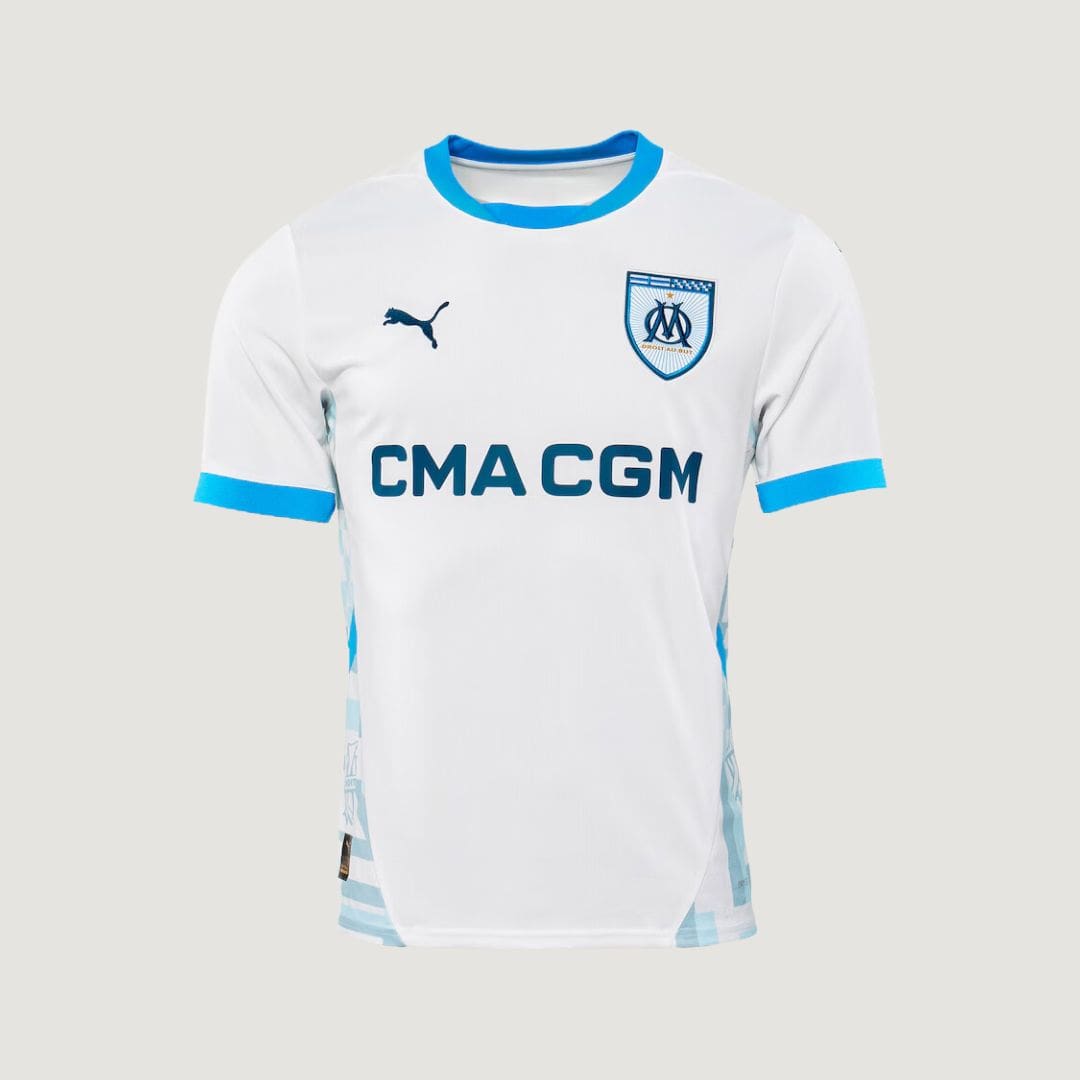 Olympique de Marseille - Maillot Domicile 24/25 - Blanc, Bleu - Covred