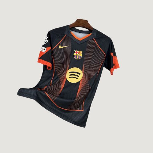 Maillot foot FC Barcelone noir concept 2024 2025 Maillot foot FC Barcelone noir concept 2024 2025
