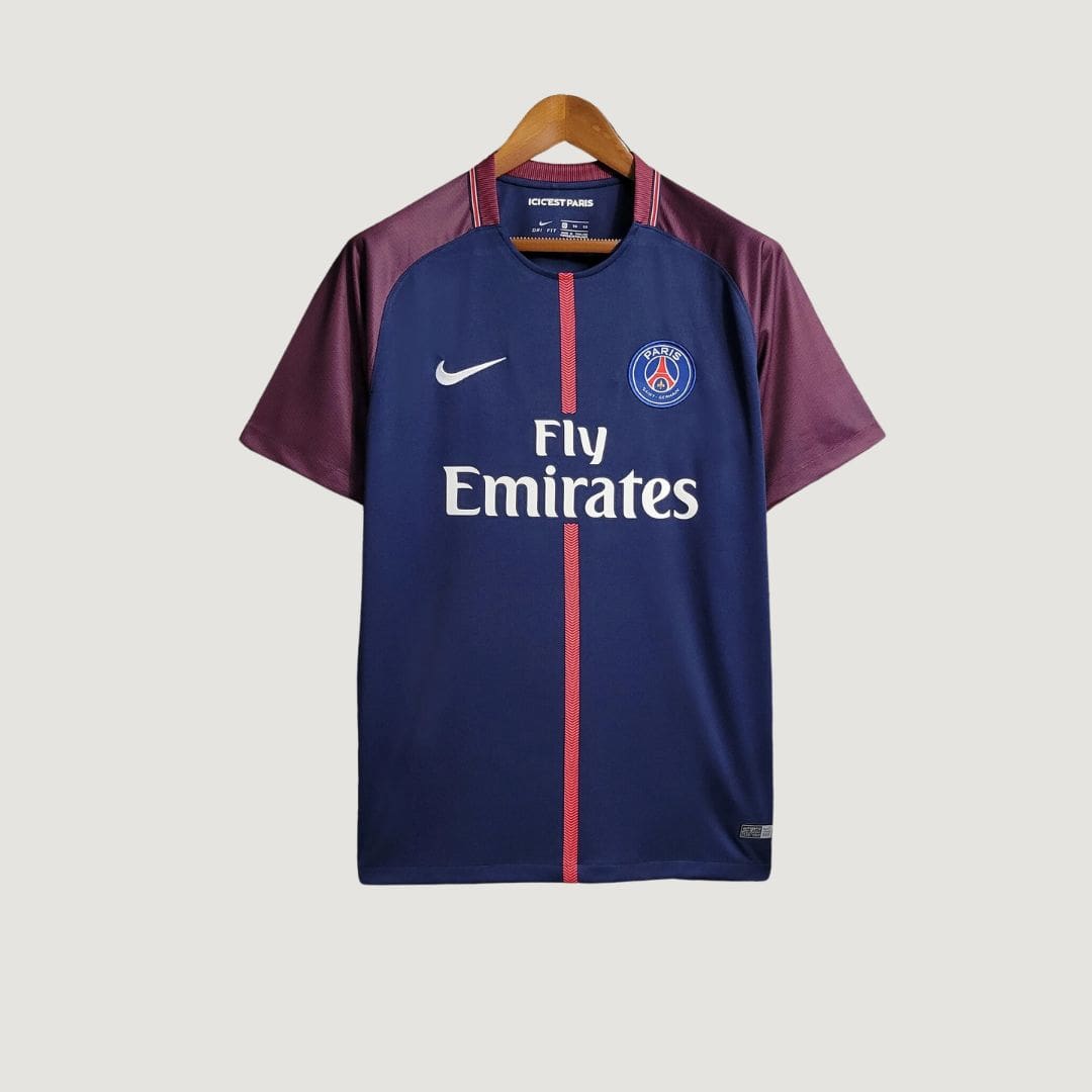 Paris Saint Germain ( PSG ) - Maillot Rétro 17/18 - Bleu - Covred