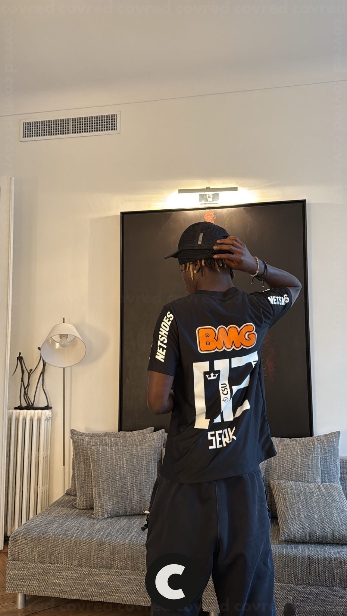 Santos FC – Maillot Extérieur 2012 – Noir - Covred