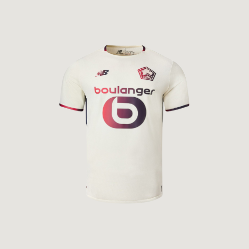 LOSC Lille – Maillot Extérieur 25/26 – Blanc, Granat - Covred