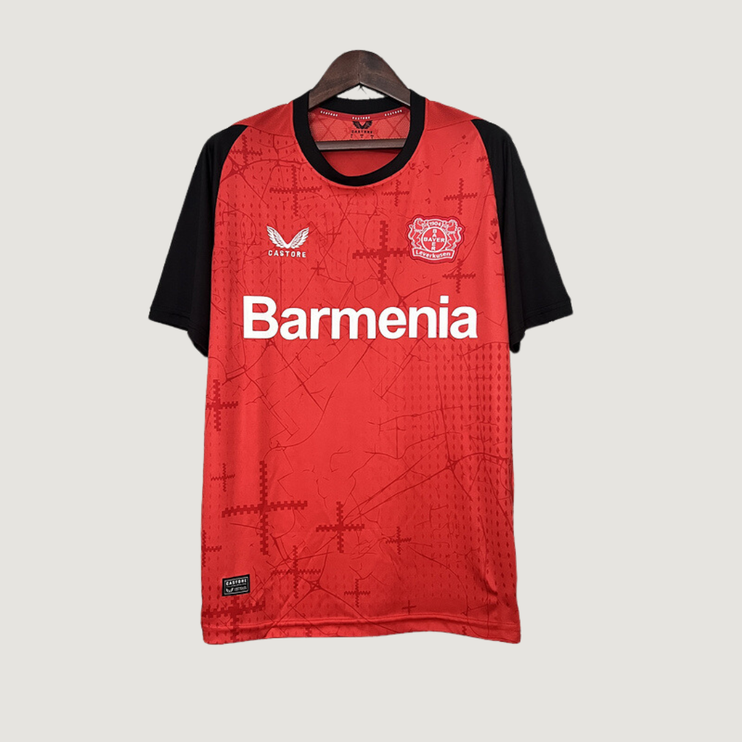 Leverkusen - Maillot Domicile 24/25 - Rouge / Noir - Covred