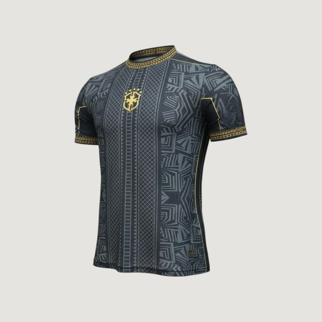Brésil – Maillot Concept 2026 – Noir, Gris, Or