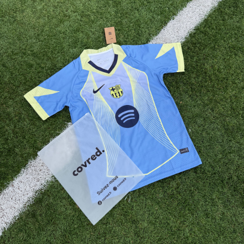 FC Barcelone – Maillot Concept 25/26 – Bleu Ciel & Jaune Pâle - Covred