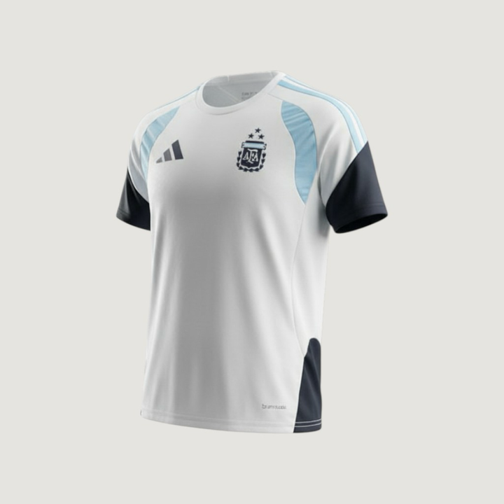 Argentine – Maillot Pré-Match Coupe du Monde 2026 – Blanc, Bleu ciel