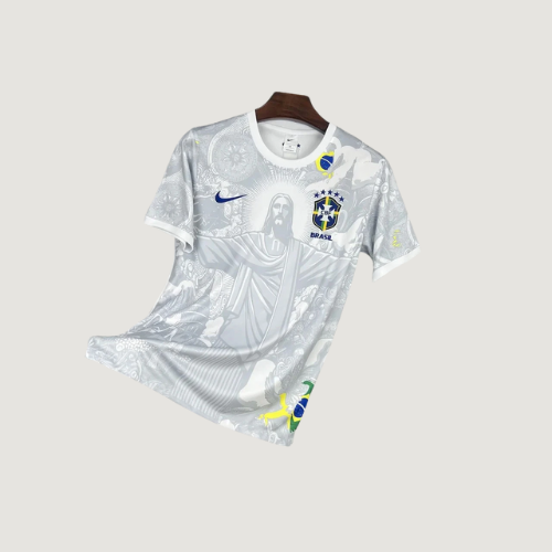 Brésil – Maillot Concept 25/26  – Blanc, Gris - Covred