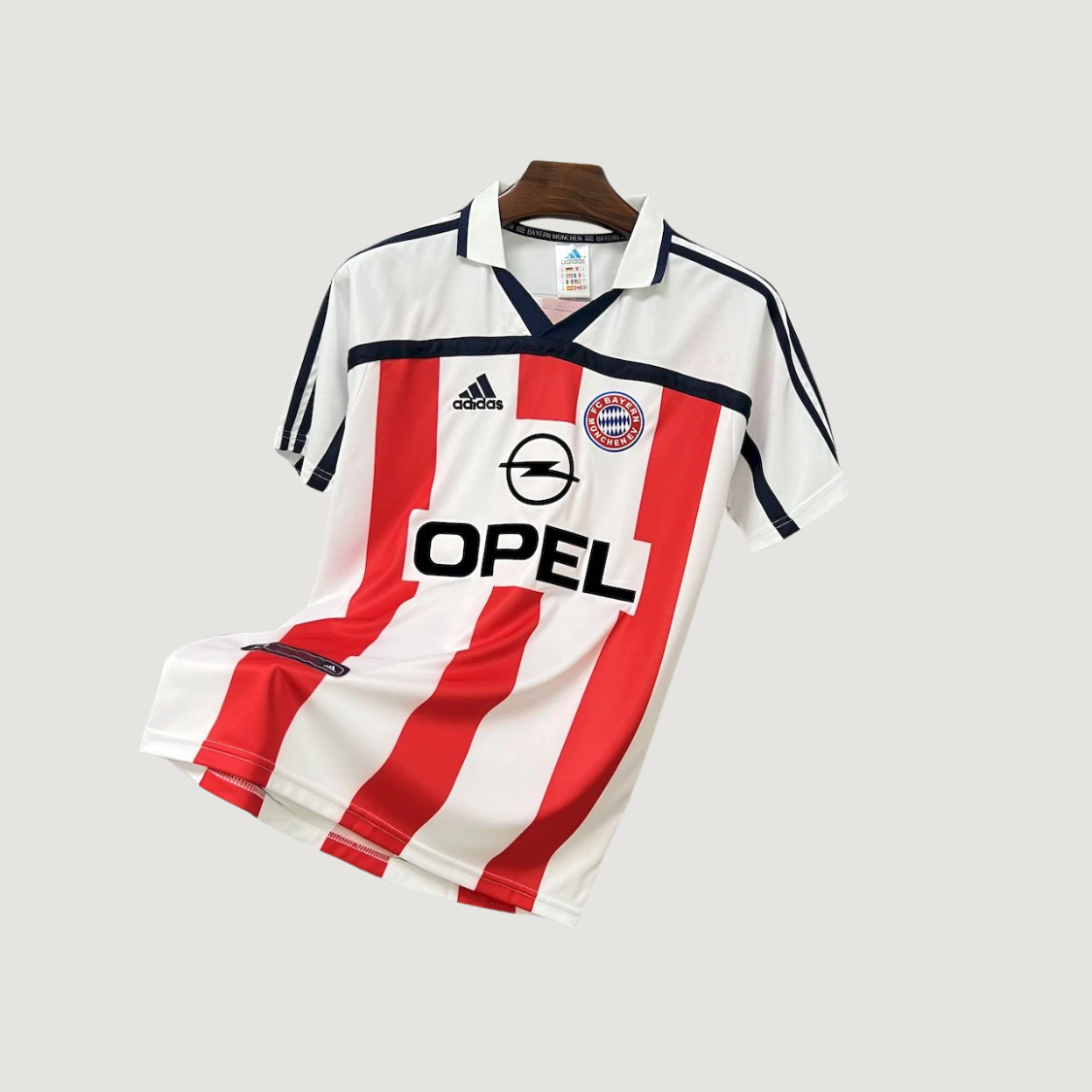 Bayern Munich – Maillot Retro 2000/01 – Blanc & Rouge - Covred