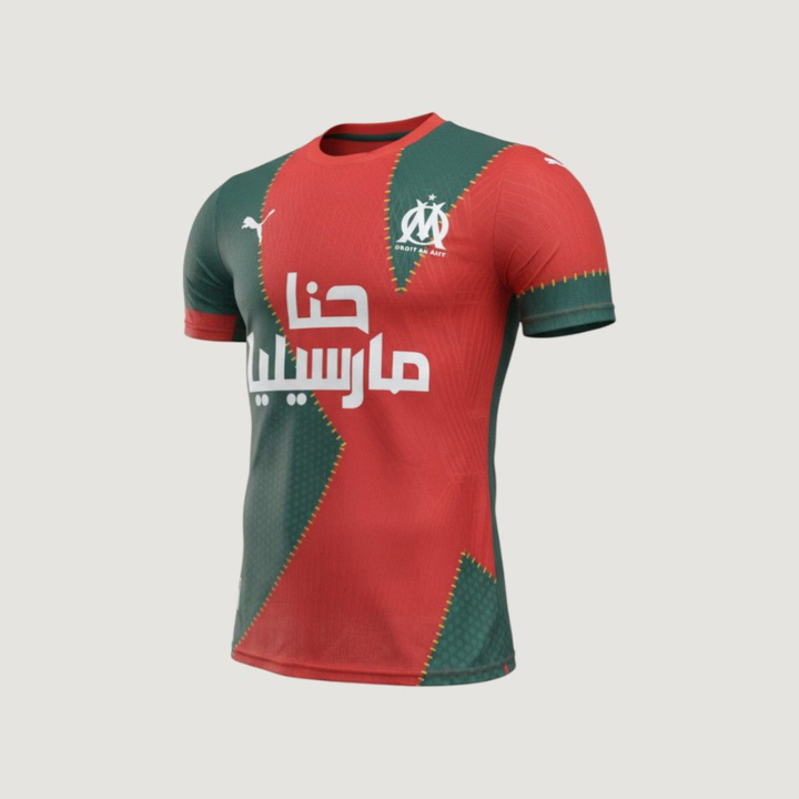Olympique de Marseille – Maillot Édition Spéciale 2025/26 Homme – Rouge, Vert