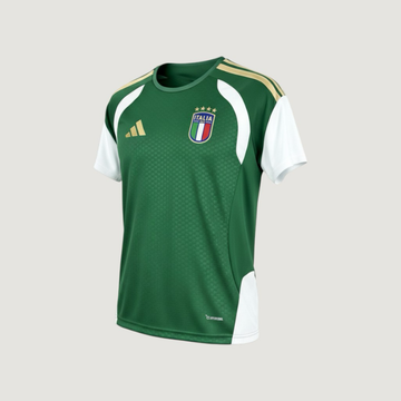 Italie – Maillot Pré-Match Coupe du Monde 2026 (Tiro) – Vert, Blanc, Or - Covred