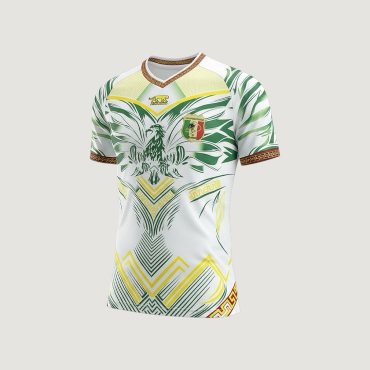 Mali – Maillot Domicile 2026 – Blanc, Vert, Jaune