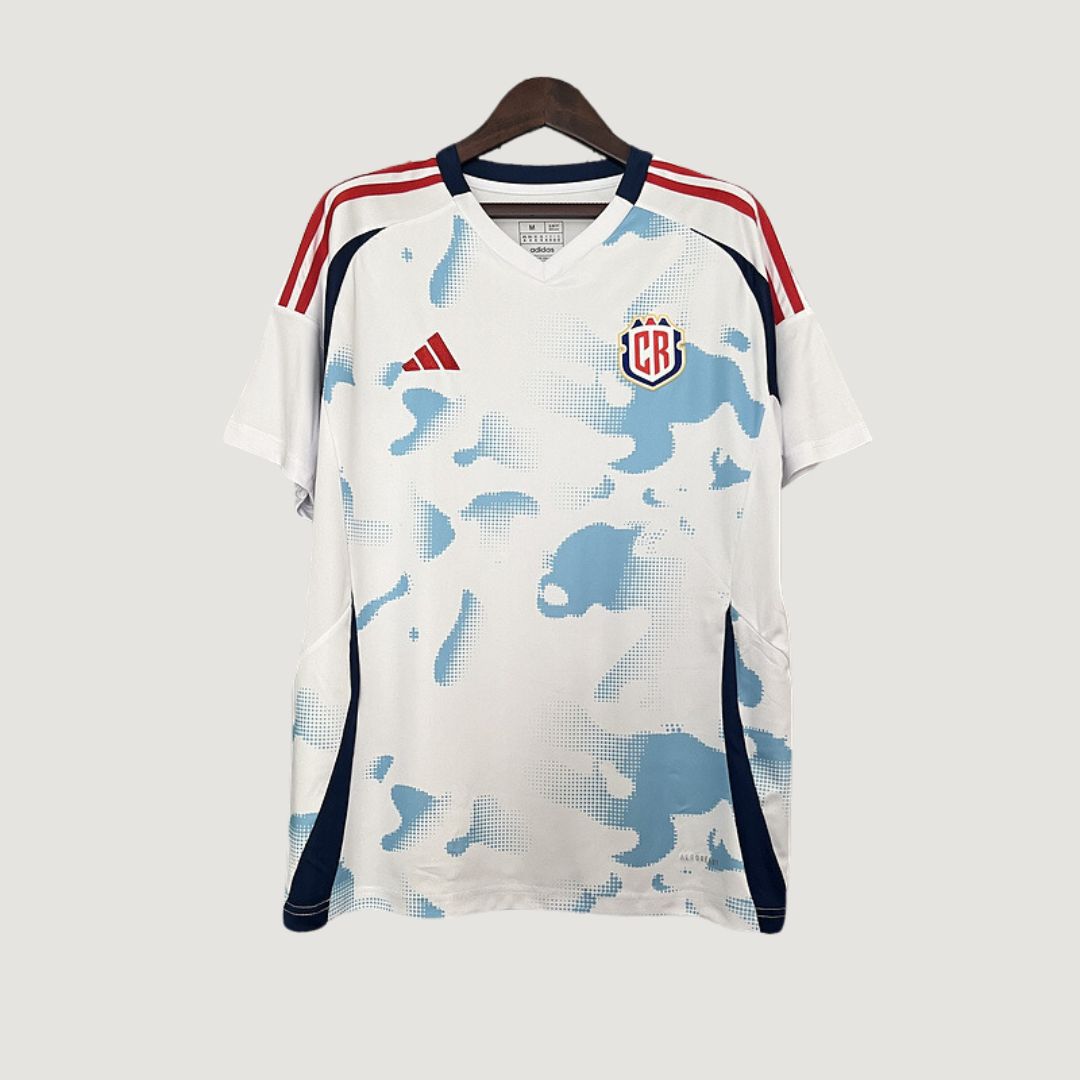 Costa Rica - Maillot Extérieur 24/25 - Blanc, Bleu - Covred