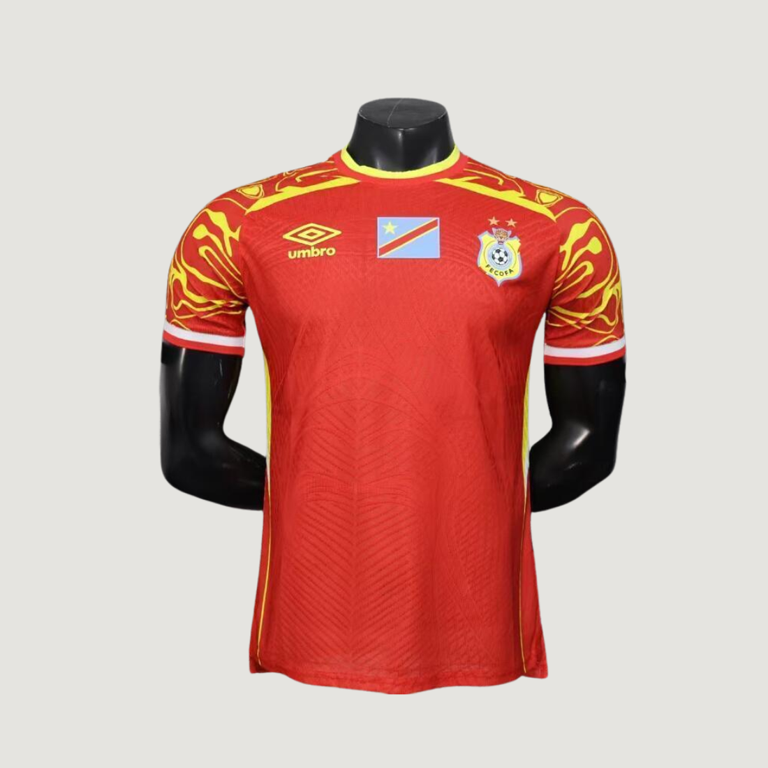 Congo – Maillot Domicile Coupe du Monde 2026 – Rouge, Jaune - Covred