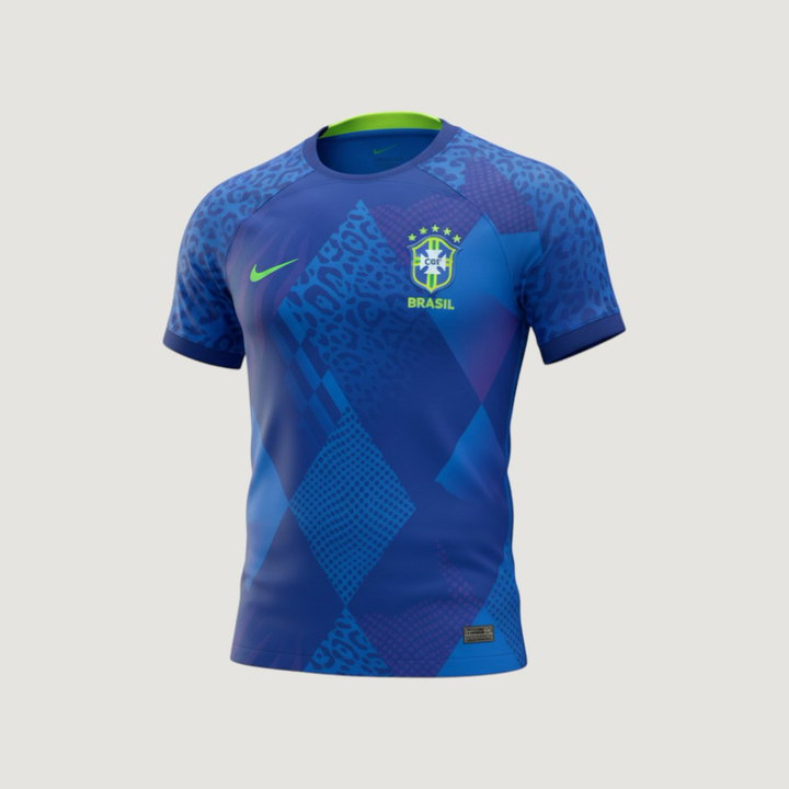 Brésil – Maillot Extérieur 2025-2026 – Bleu, Jaune