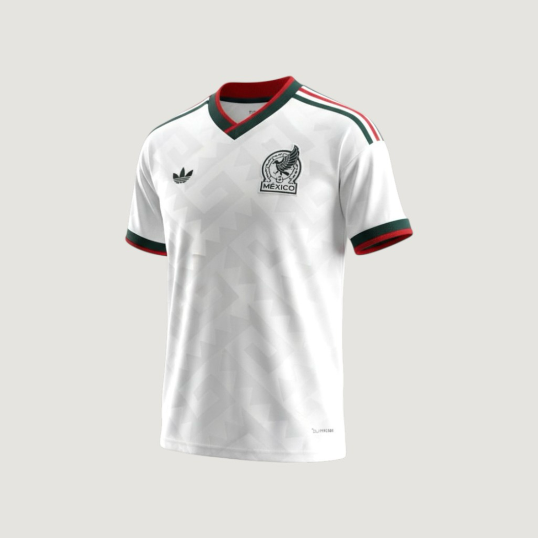 Mexique – Maillot Extérieur Coupe du Monde 2026 – Blanc, Vert, Rouge