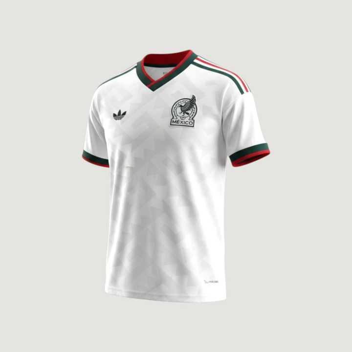Mexique – Maillot Extérieur Coupe du Monde 2026 – Blanc, Vert, Rouge