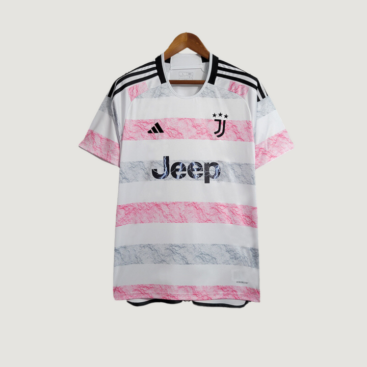 Juventus - Maillot Extérieur 23/24- Rose, Blanc ( Fan ) - Covred