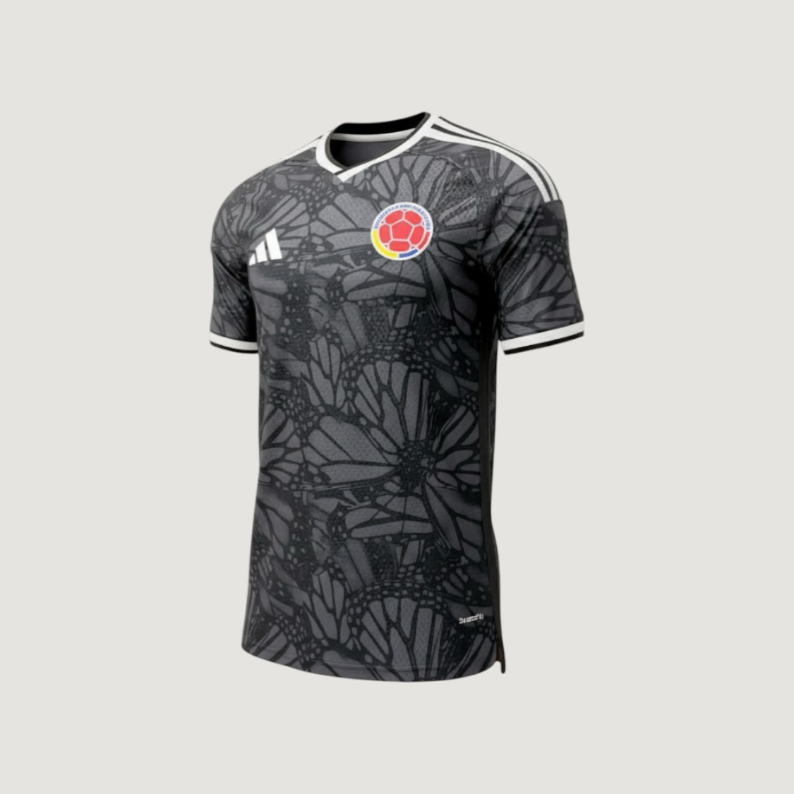 Colombie – Maillot Entraînement Player Version 2026 – Gris, Noir, Blanc
