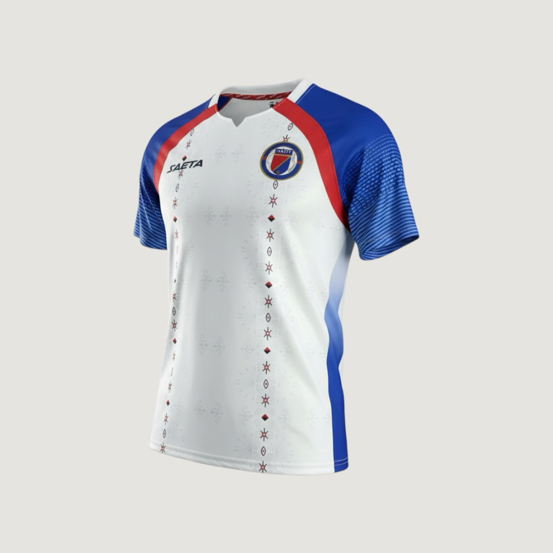 Haïti – Maillot Coupe du monde 2026 – blanc, bleu, rouge - Covred