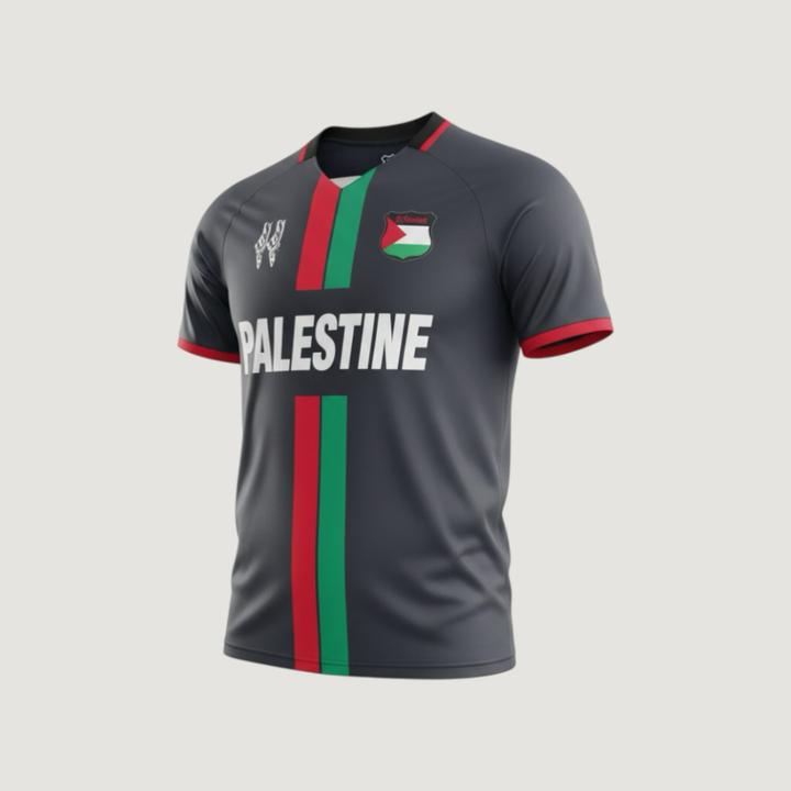 Palestine – Maillot Édition Spéciale 2023-2024 – Noir, Rouge, Vert, Blanc