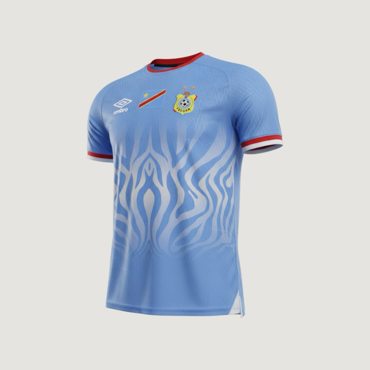 Congo – Maillot Domicile Coupe du Monde 2026 – Bleu Ciel, Blanc, Rouge - Covred