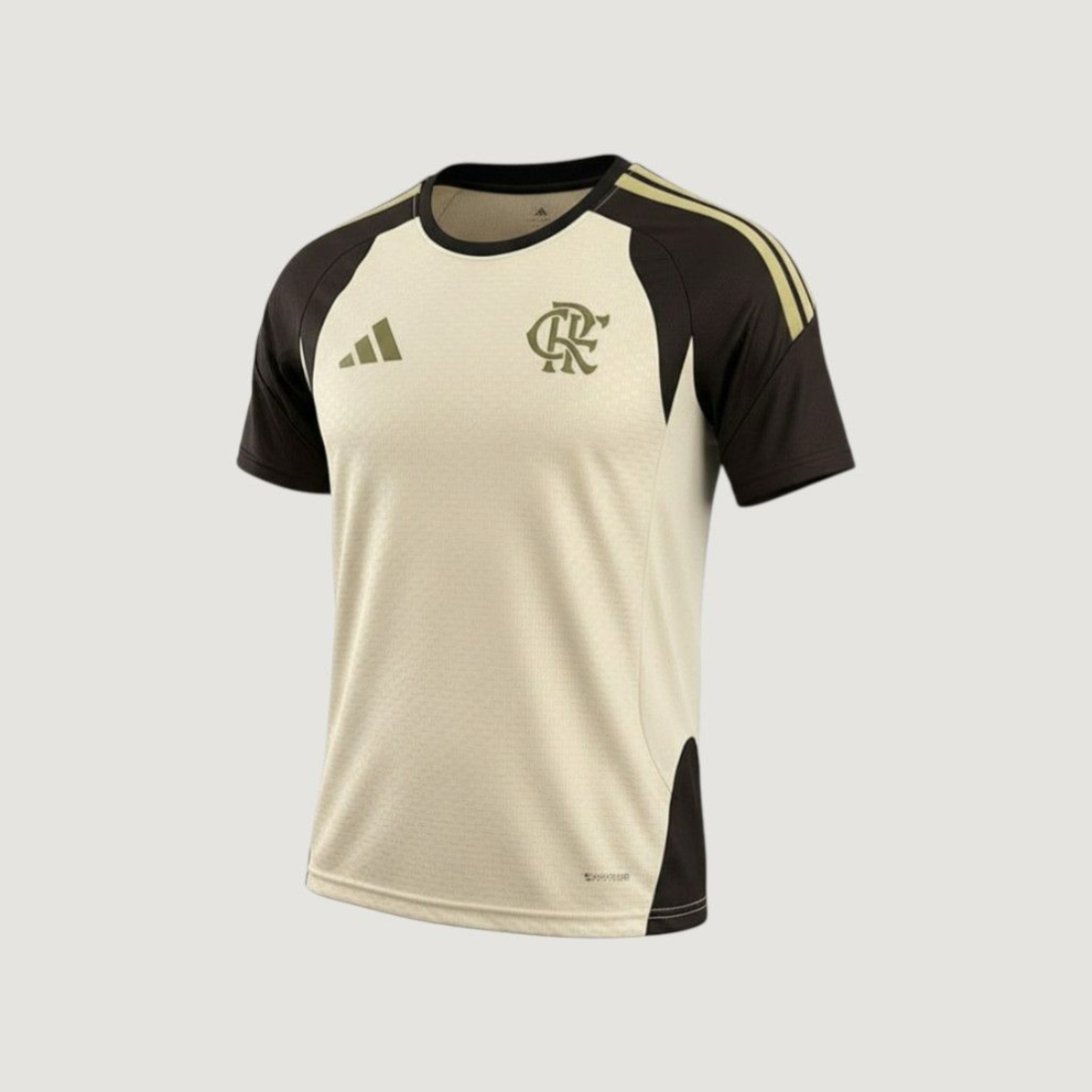 Flamengo – Maillot Pré-Match 2025/26 Homme – Beige, Marron - Covred