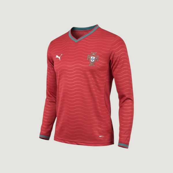 Portugal – Maillot Domicile Manches Longues Coupe du Monde 2026 – Rouge, Vert - Covred