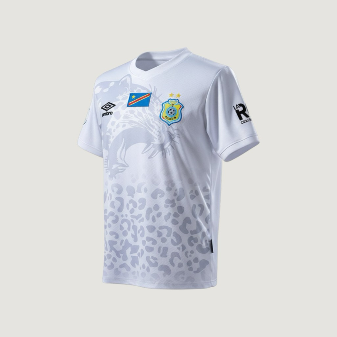 Congo – Maillot Domicile 2026 – Blanc, Gris