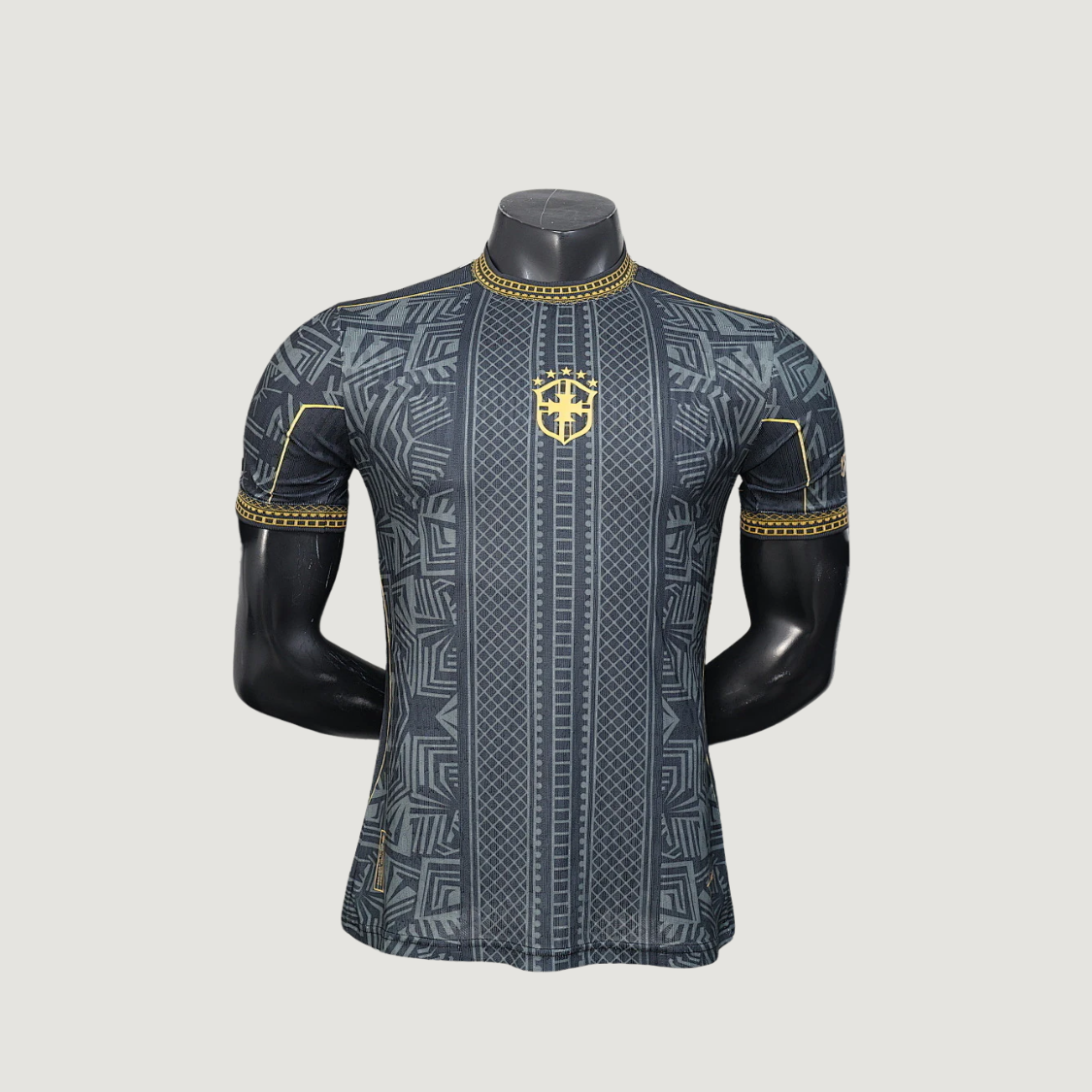 Brésil – Maillot Concept 2026 – Noir, Gris, Or