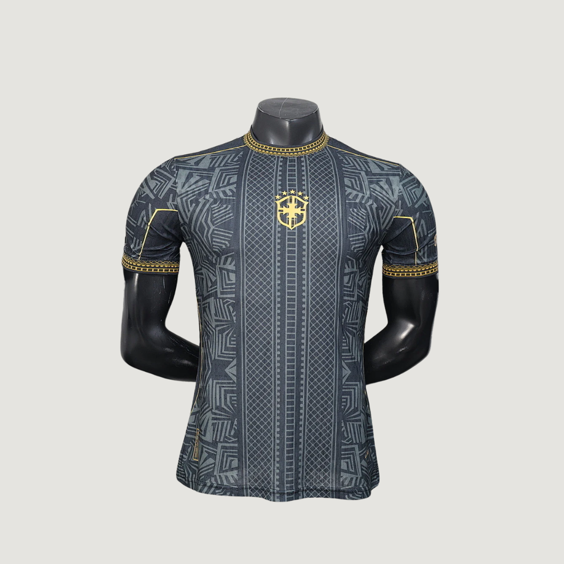 Brésil – Maillot Concept 2026 – Noir, Gris, Or