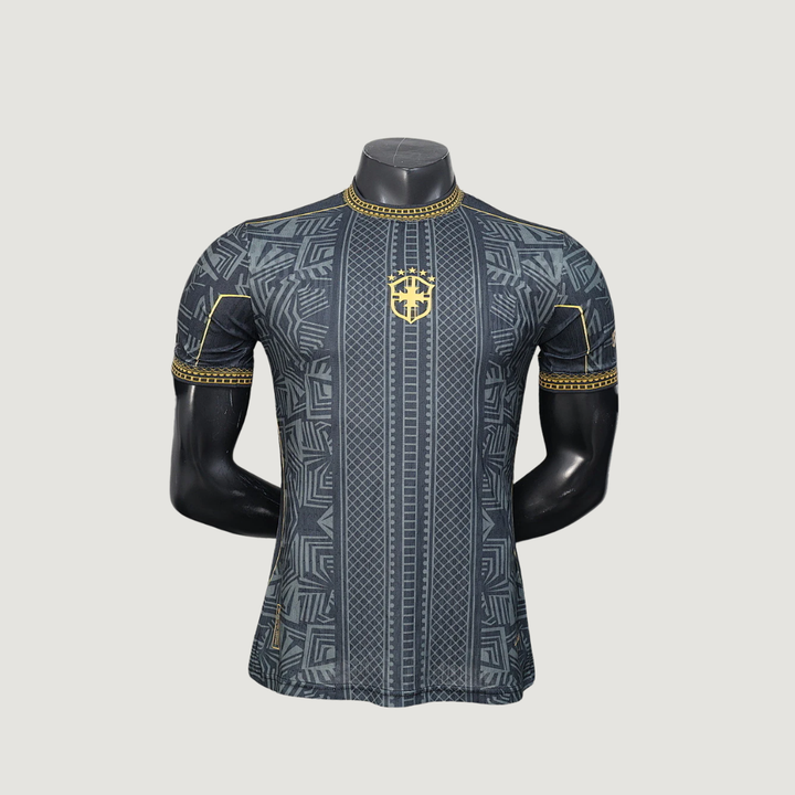 Brésil – Maillot Concept 2026 – Noir, Gris, Or