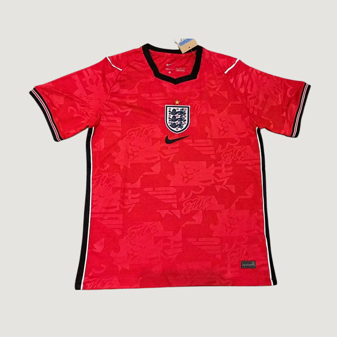 Angleterre – Maillot Extérieur Coupe du Monde 2026 – Rouge & Noir