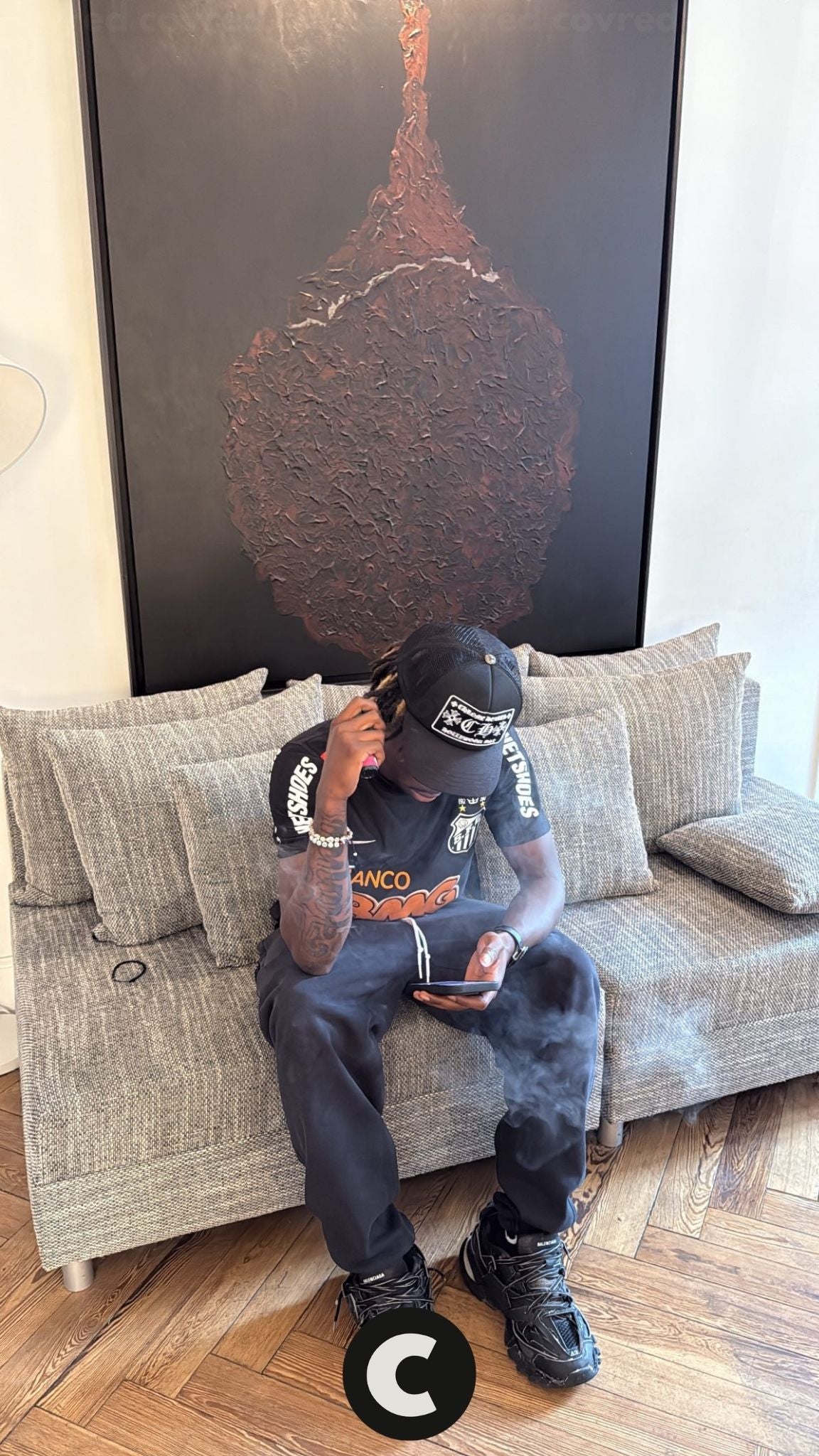 Santos FC – Maillot Extérieur 2012 – Noir - Covred