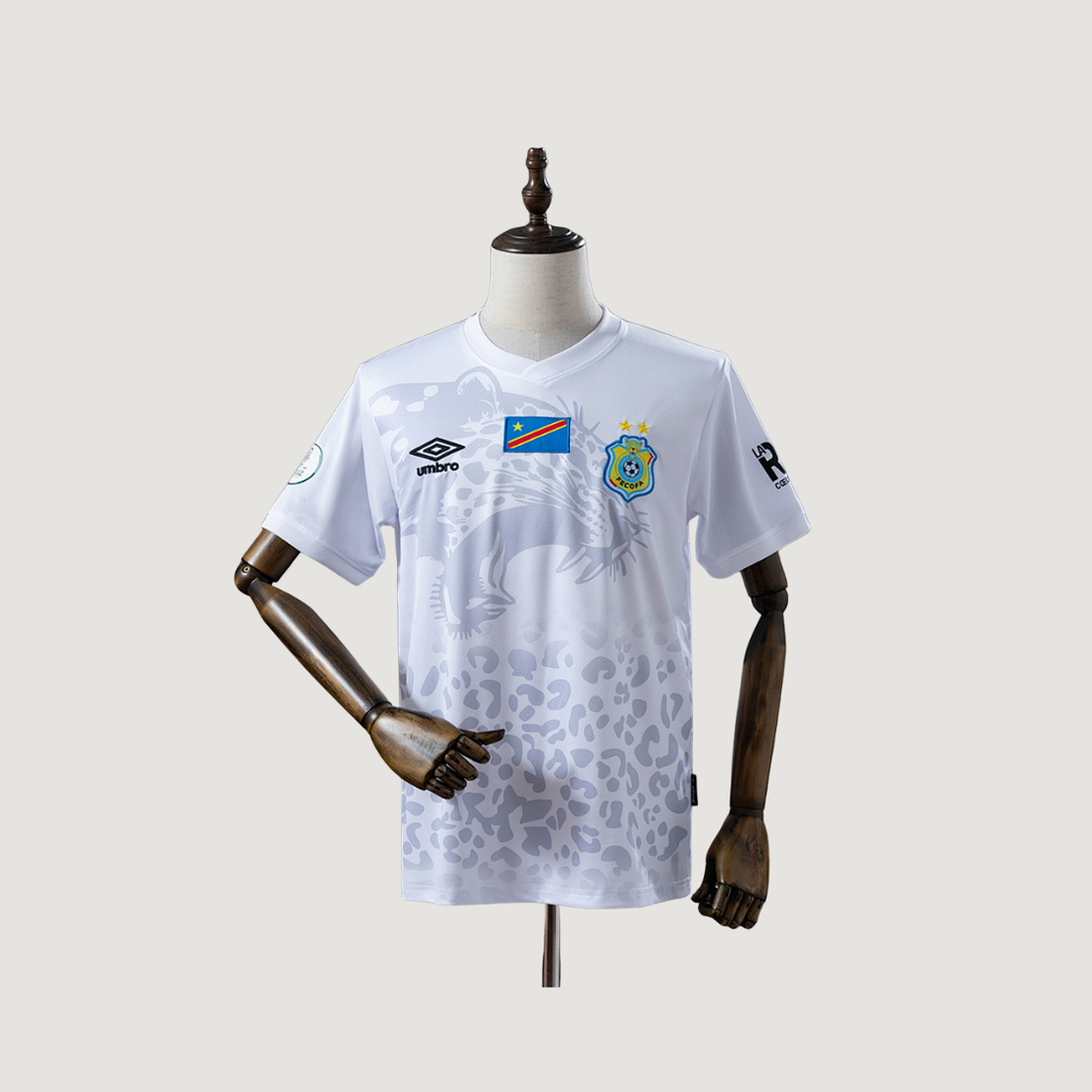 Congo – Maillot Domicile 2026 – Blanc, Gris