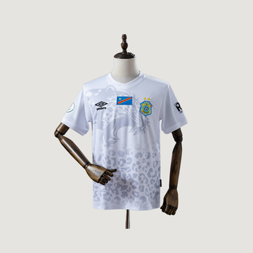 Congo – Maillot Domicile 2026 – Blanc, Gris - Covred