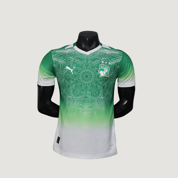 Côte d’Ivoire – Maillot Concept 2026 – Vert, Blanc
