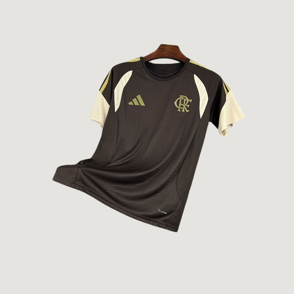 Flamengo – Maillot Pré-Match 2025/26 Homme – Marron, Beige - Covred