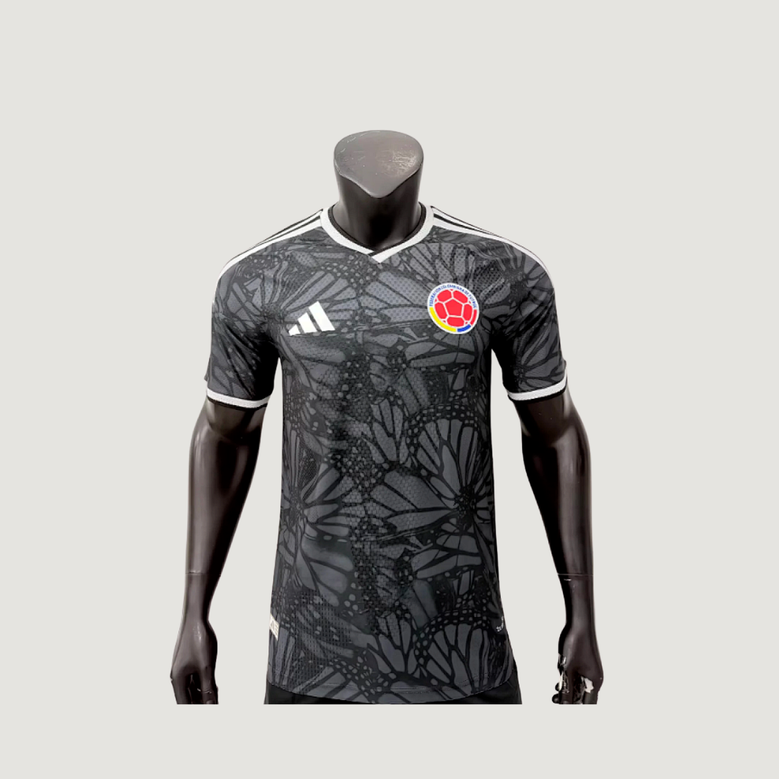 Colombie – Maillot Entraînement Player Version 2026 – Gris, Noir, Blanc