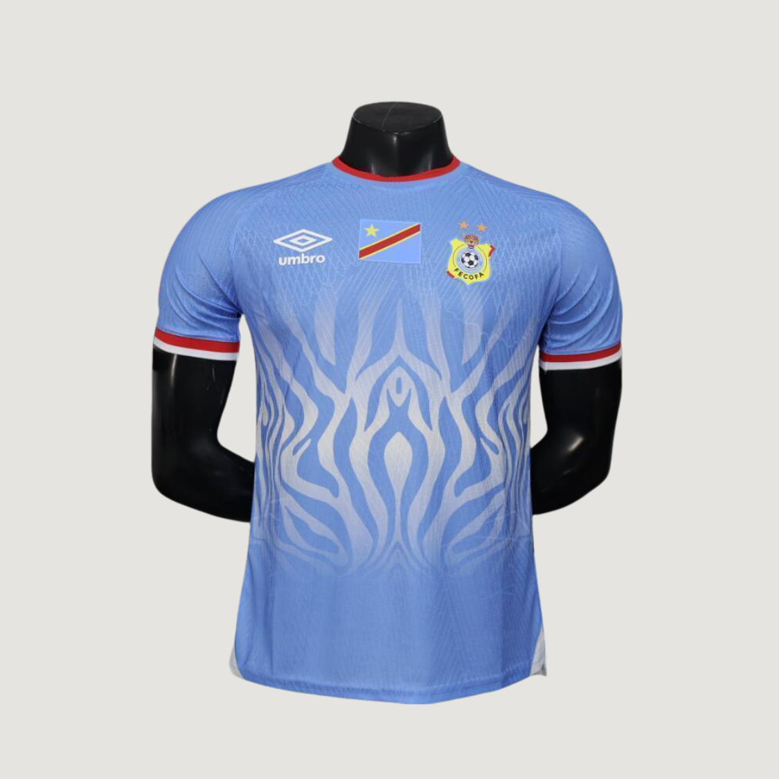 Congo – Maillot Domicile Coupe du Monde 2026 – Bleu Ciel, Blanc, Rouge - Covred