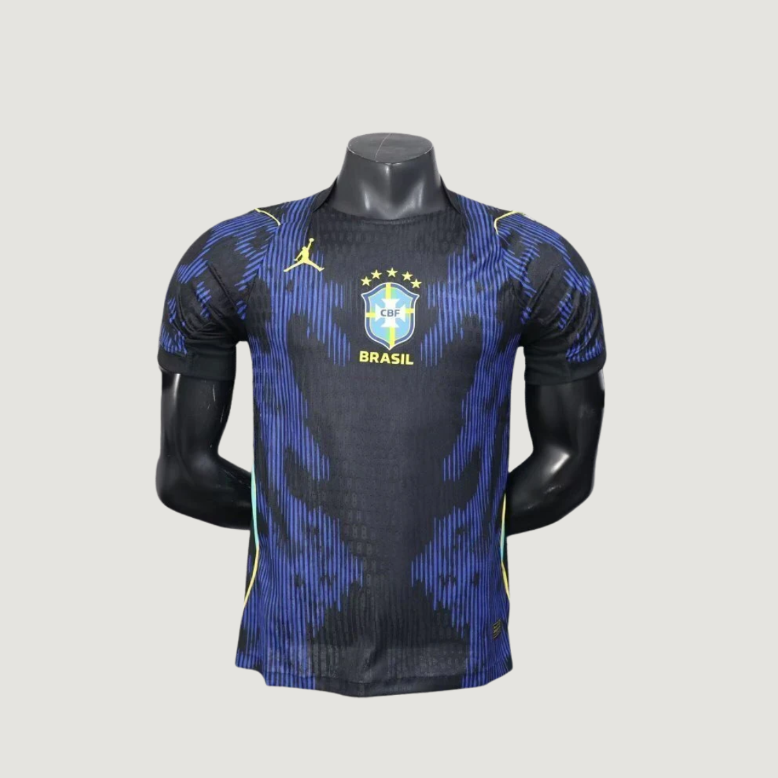 Brésil – Maillot Extérieur Coupe du Monde 2026 – Noir, Bleu, Jaune