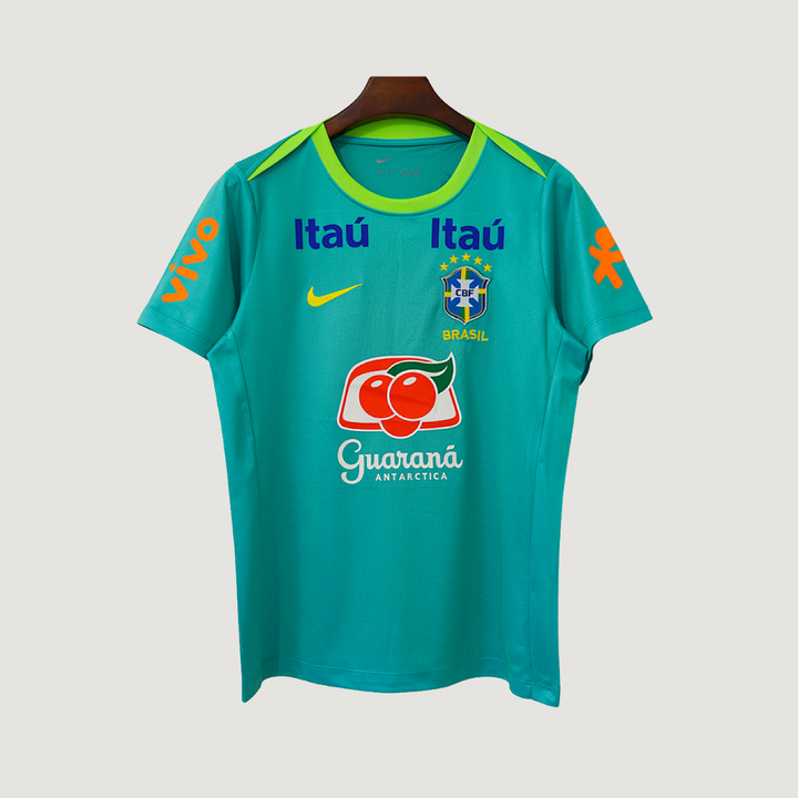 Brésil – Maillot d’Entraînement 2025/26 Homme – Vert lac, Vert clair