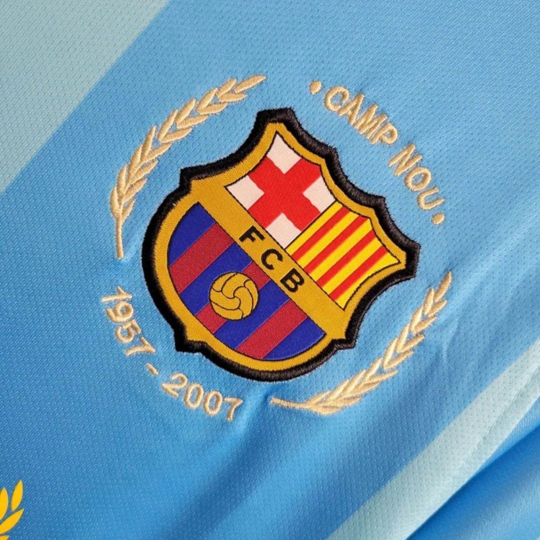 FC Barcelone - Maillot Rétro 07/08 - Bleu - Covred